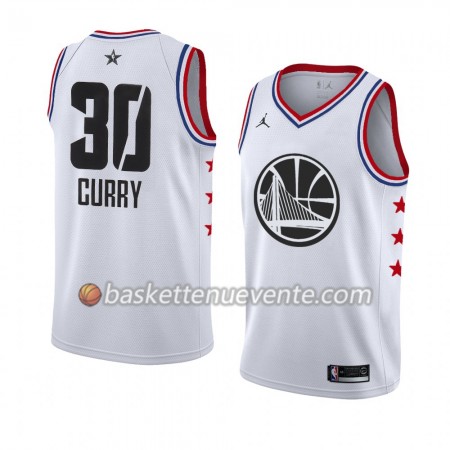 Maillot Basket Golden State Warriors Stephen Curry 30 2019 All-Star Jordan Brand Blanc Swingman - Homme